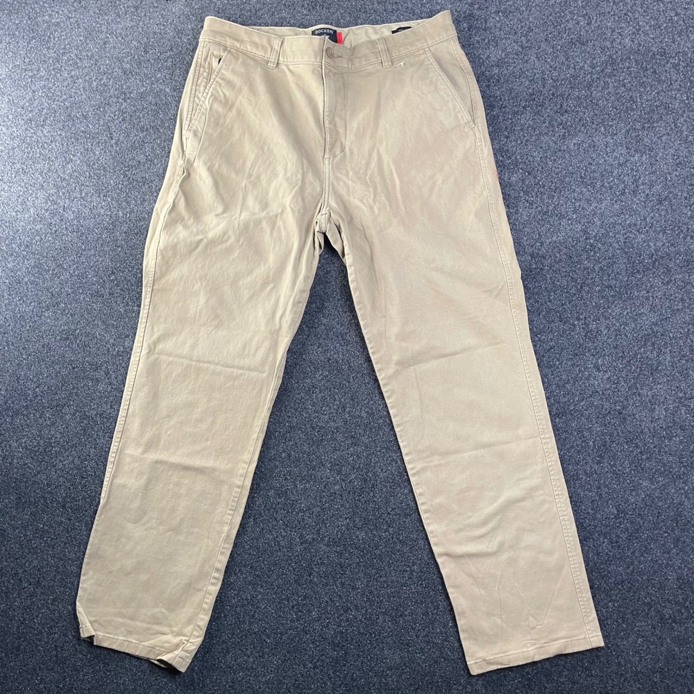 Dockers Smart 360 Flex Straight Leg Chino Pants Mens 33 Tan